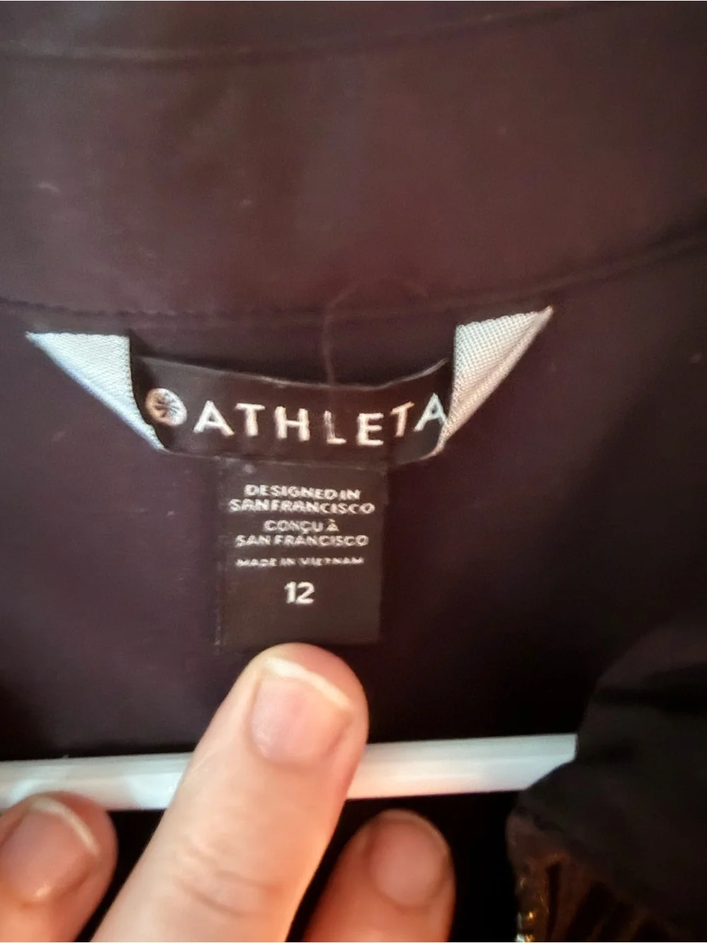 Athleta Brooklyn Utility Black Romper Size 12